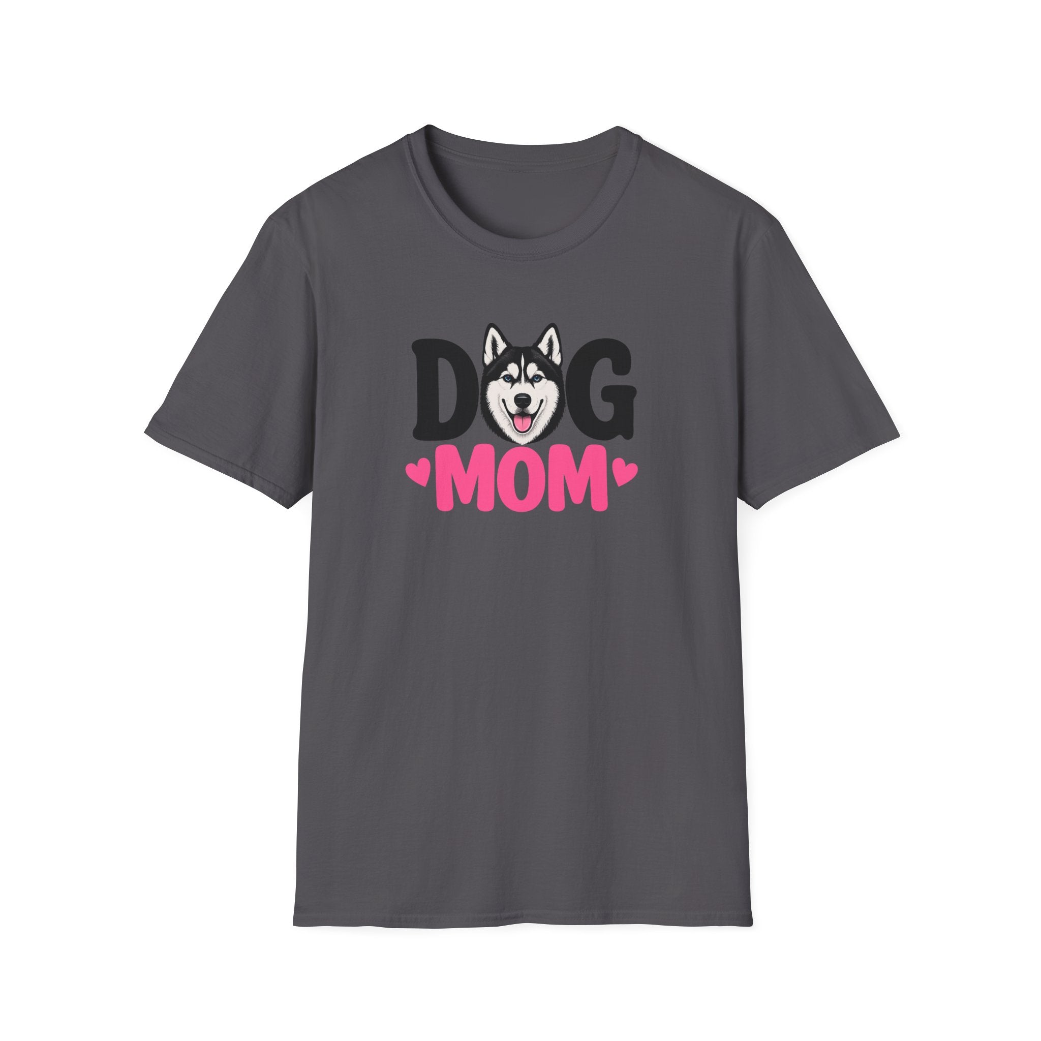 Dog Mom Black Siberian Husky T-shirt