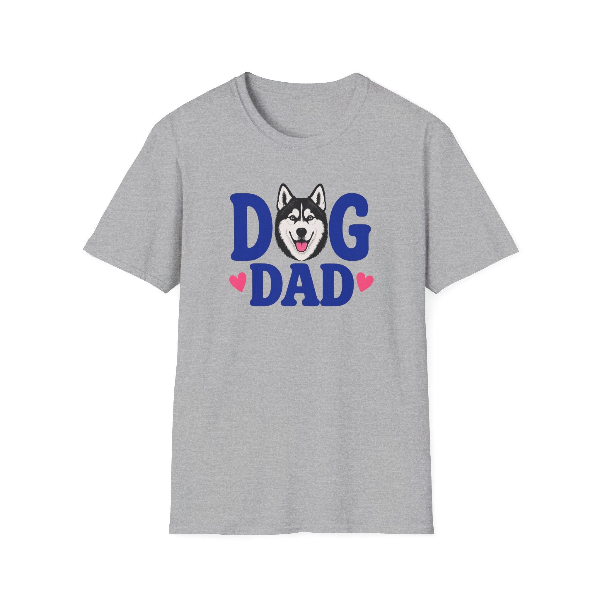 Dog Dad Black Siberian Husky T-shirt