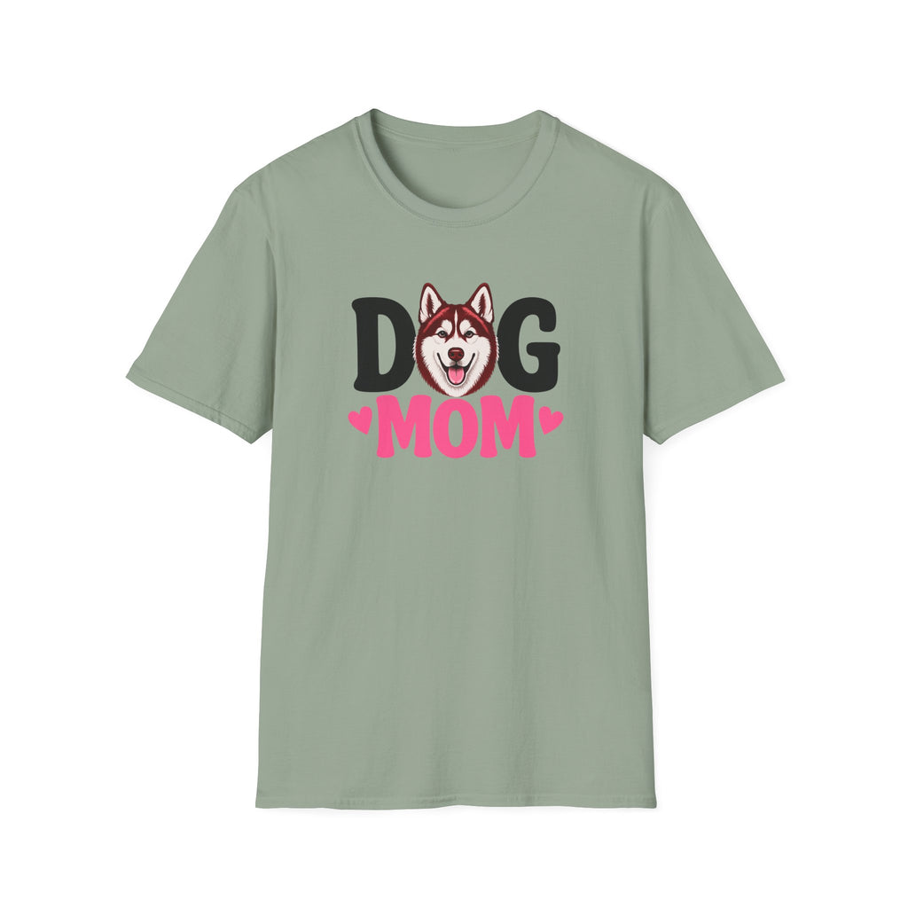Dog Mom Red Siberian Husky T-shirt