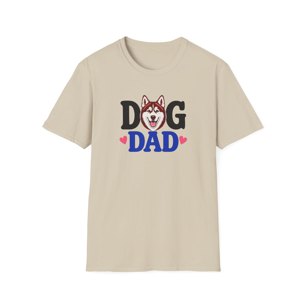 Dog Dad Red Siberian Husky T-shirt