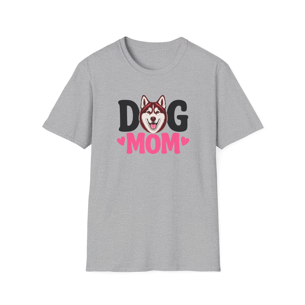 Dog Mom Red Siberian Husky T-shirt