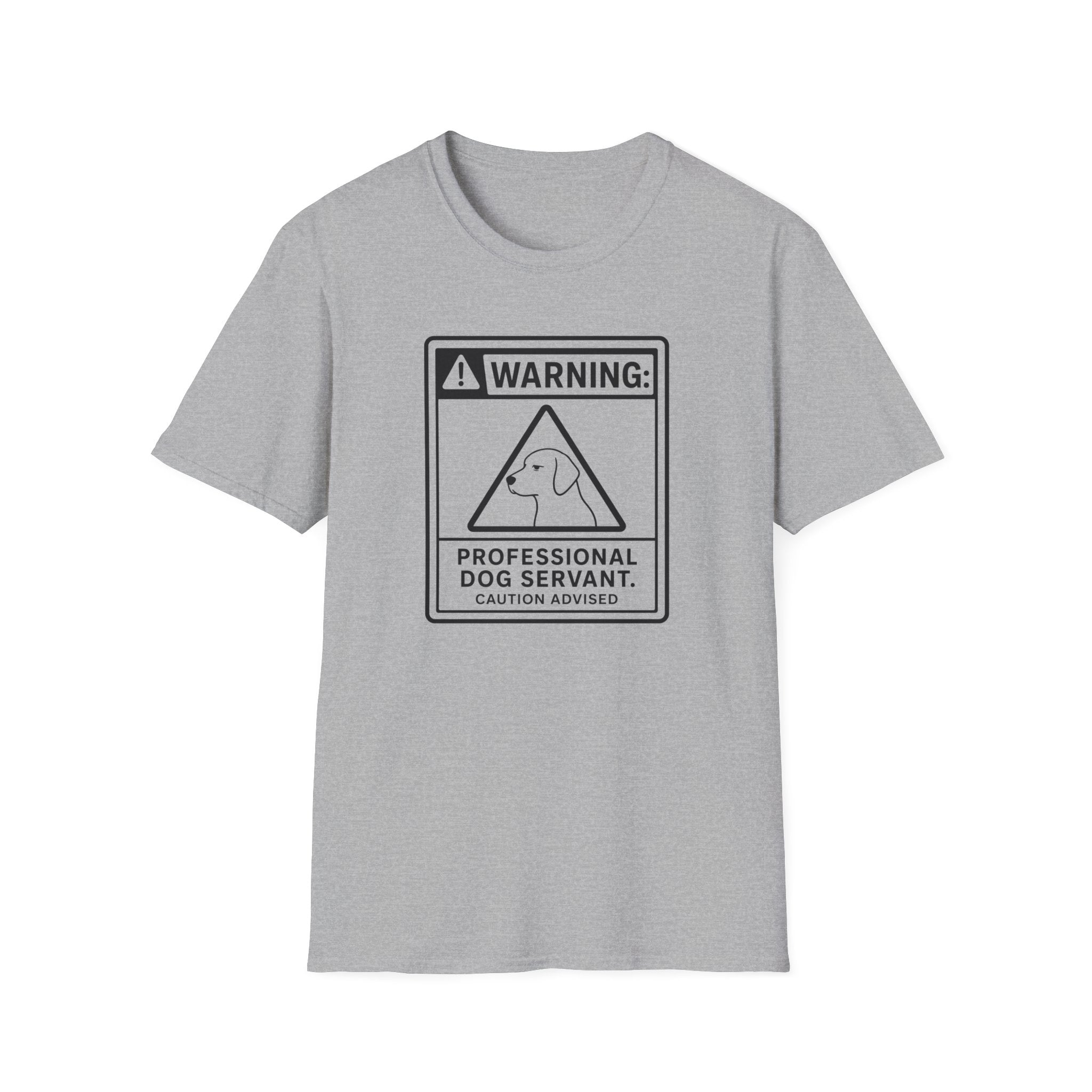Warning Professional Dog Servant T-shirt