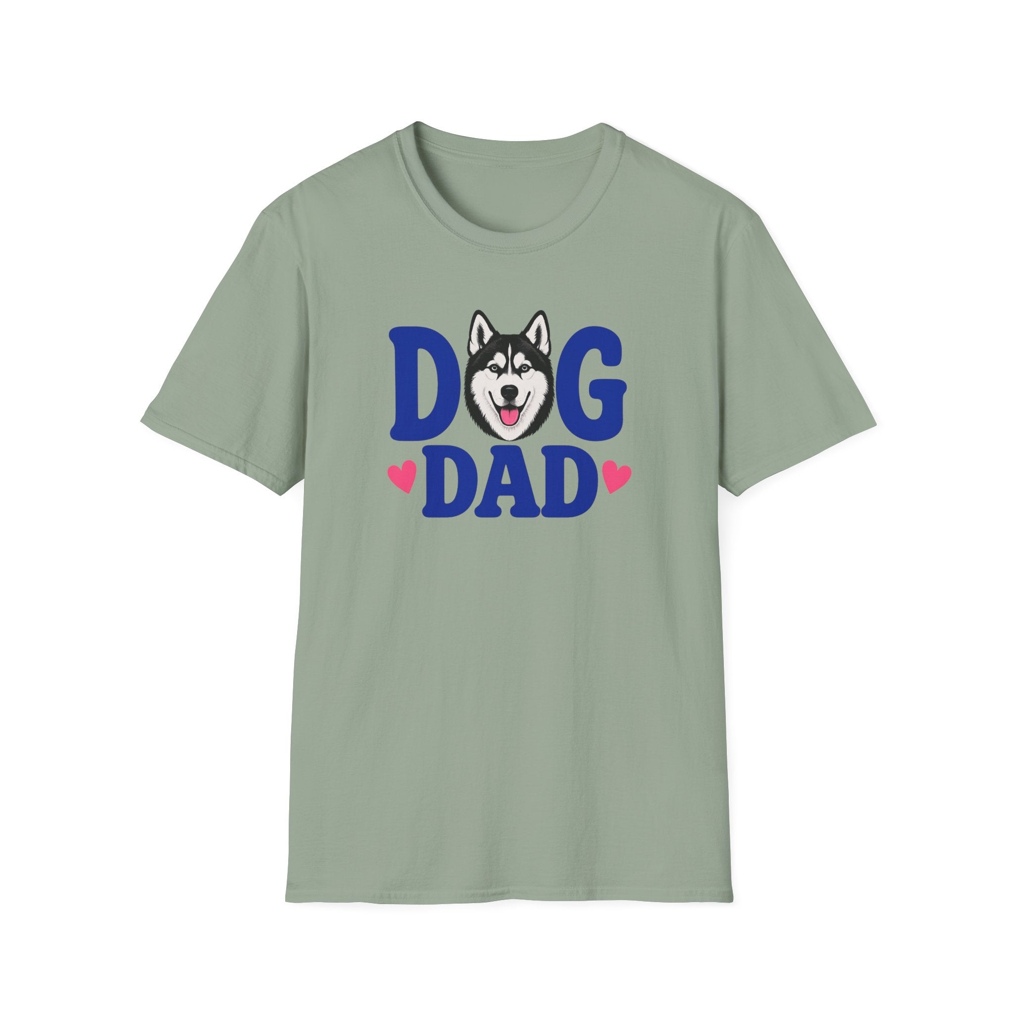 Dog Dad Black Siberian Husky T-shirt