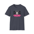 Dog Mom Black Siberian Husky T-shirt