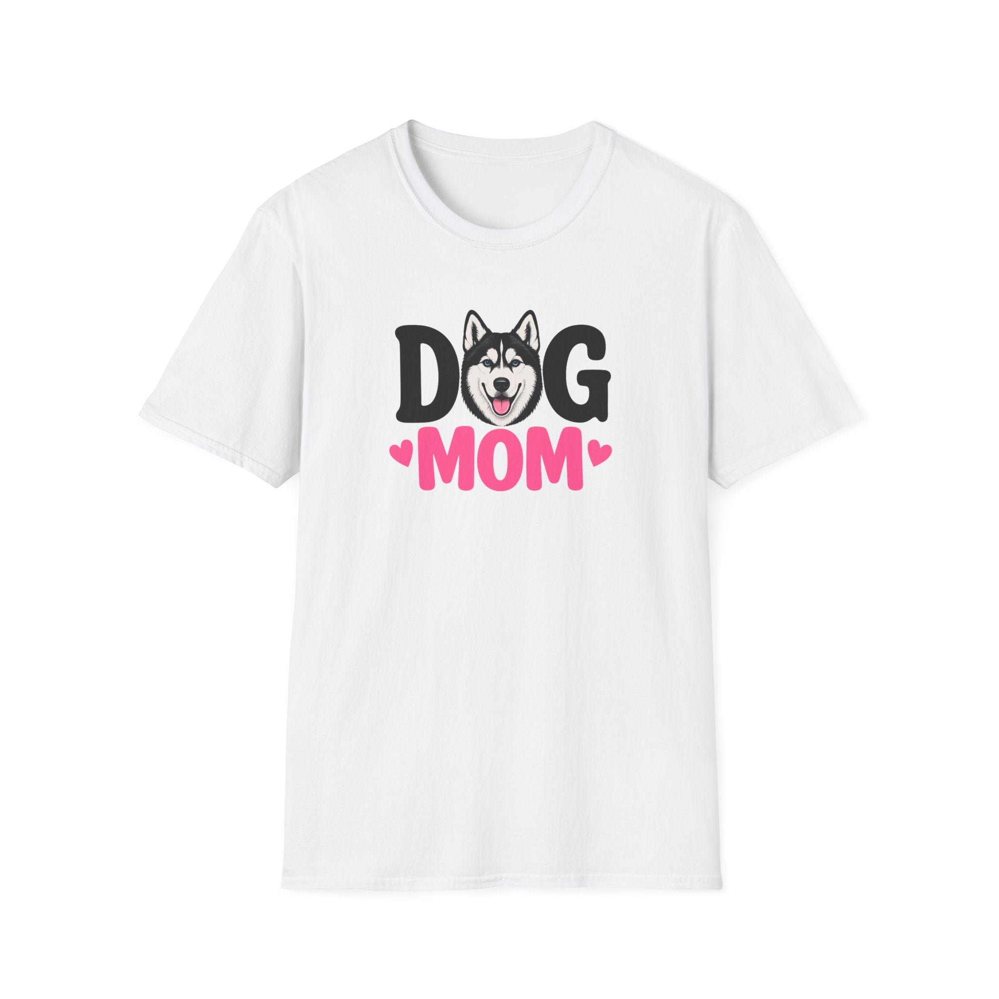 Dog Mom Black Siberian Husky T-shirt