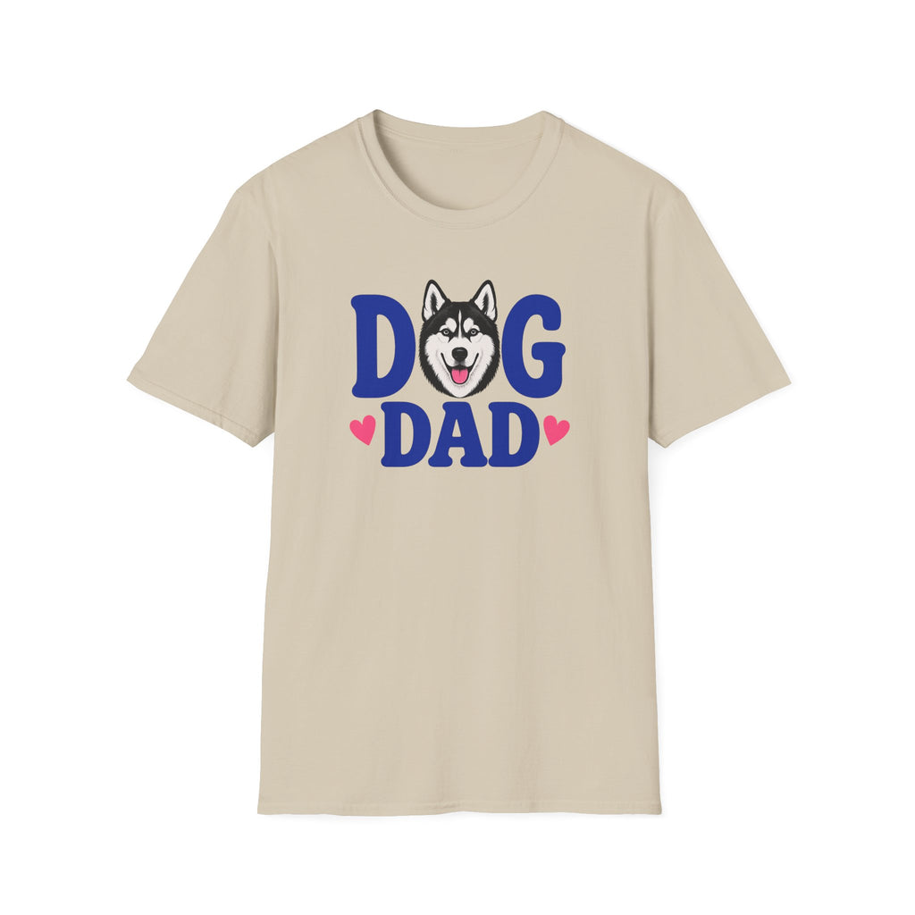 Dog Dad Black Siberian Husky T-shirt