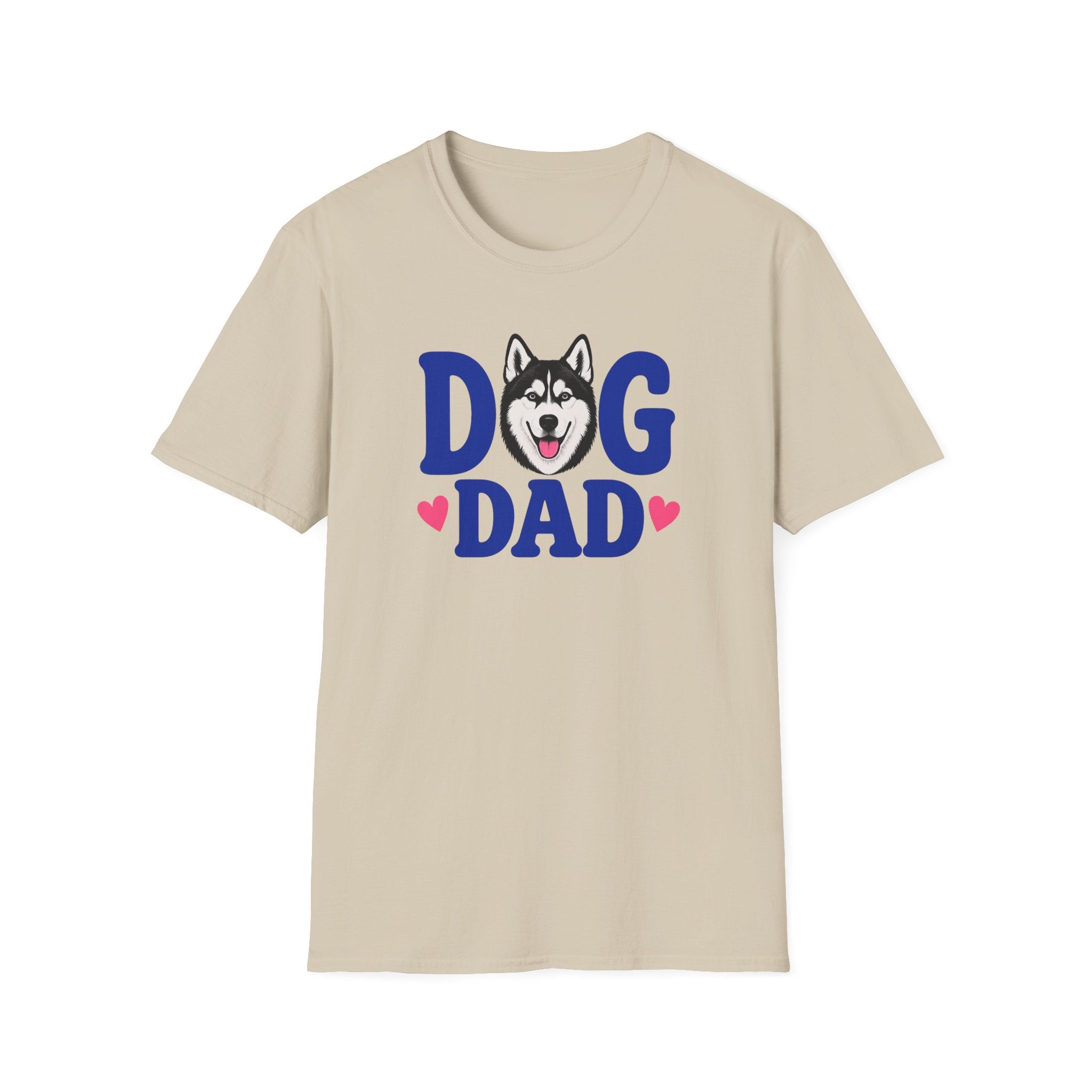 Dog Dad Black Siberian Husky T-shirt