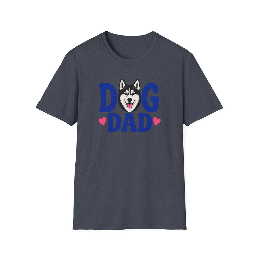 Dog Dad Black Siberian Husky T-shirt