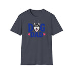 Dog Dad Black Siberian Husky T-shirt