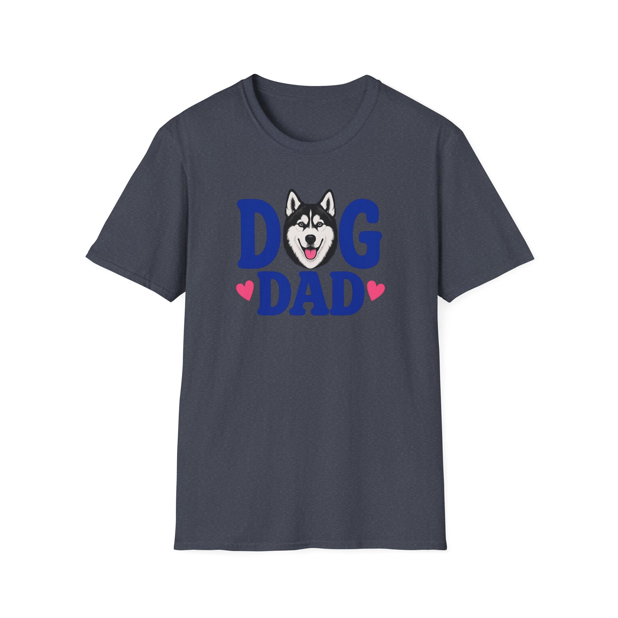 Dog Dad Black Siberian Husky T-shirt