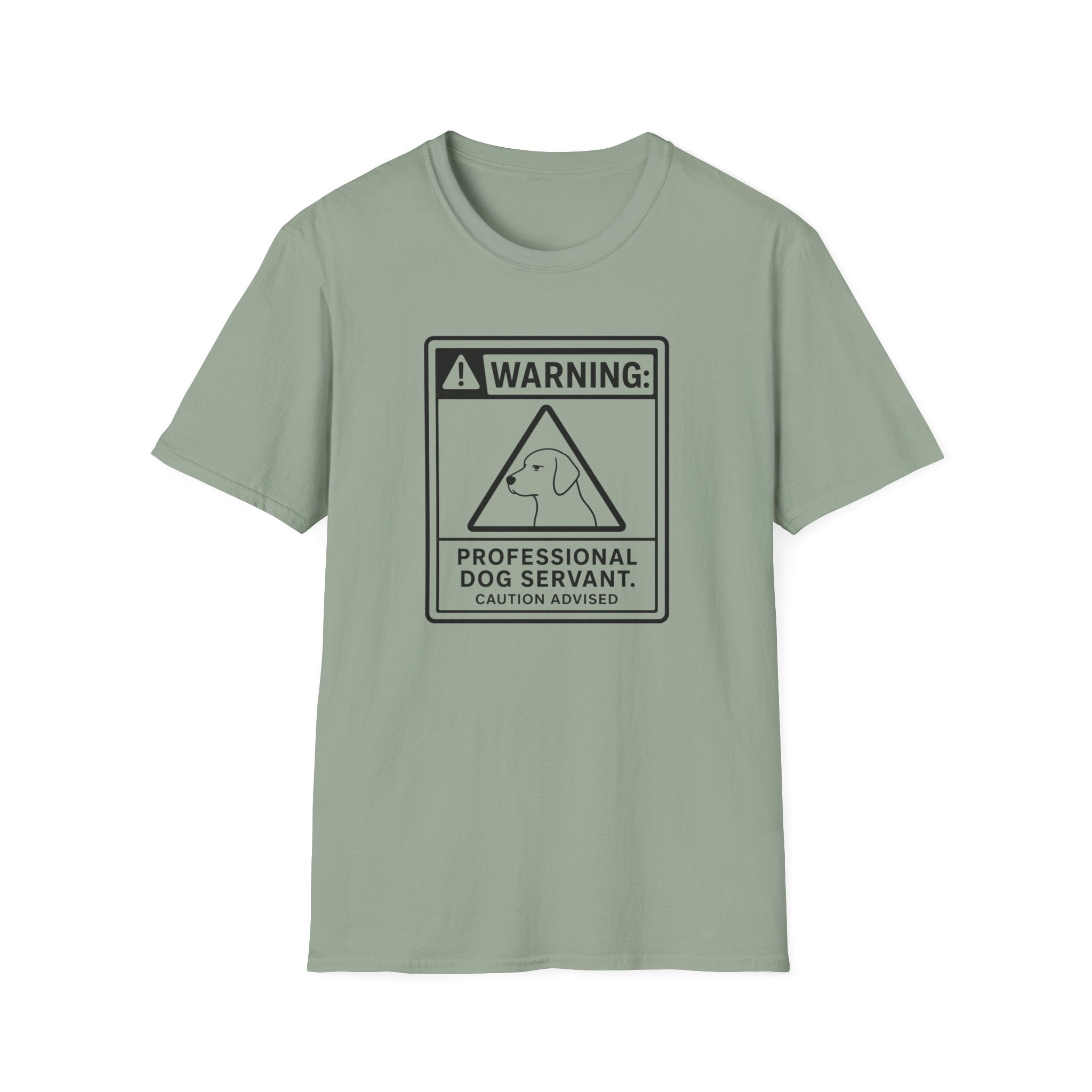 Warning Professional Dog Servant T-shirt