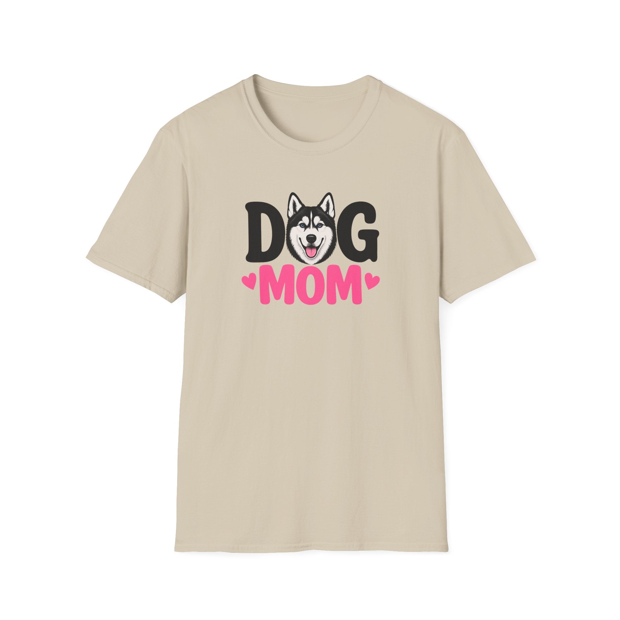 Dog Mom Black Siberian Husky T-shirt