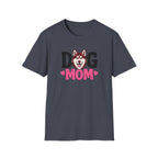 Dog Mom Red Siberian Husky T-shirt
