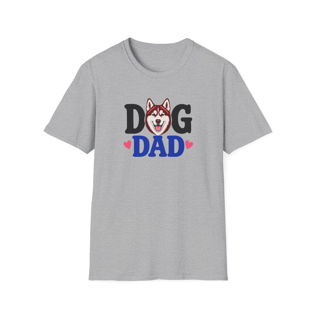 Dog Dad Red Siberian Husky T-shirt