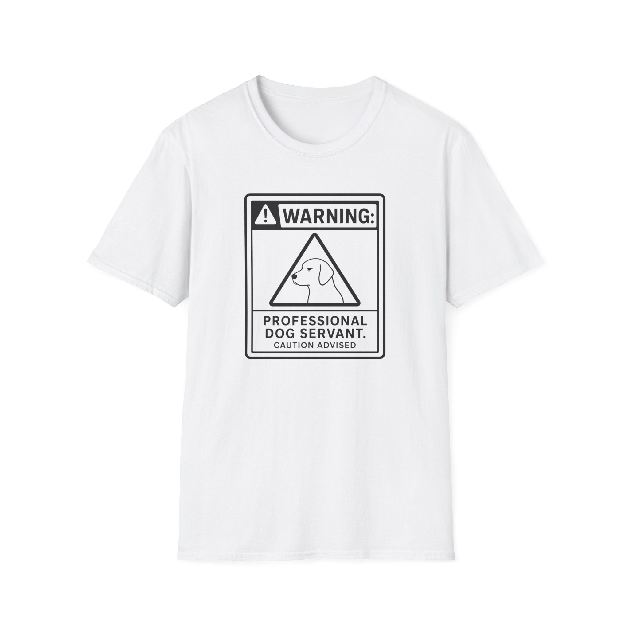 Warning Professional Dog Servant T-shirt