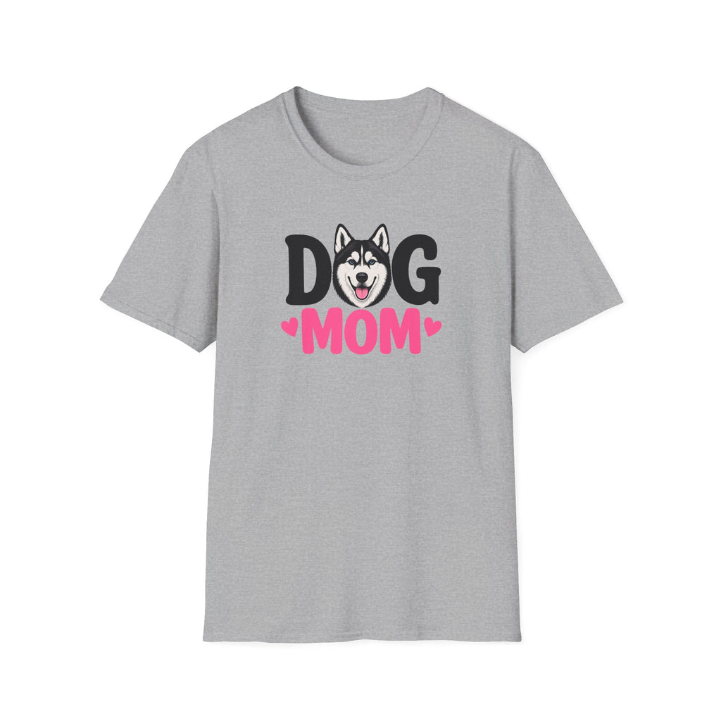 Dog Mom Black Siberian Husky T-shirt