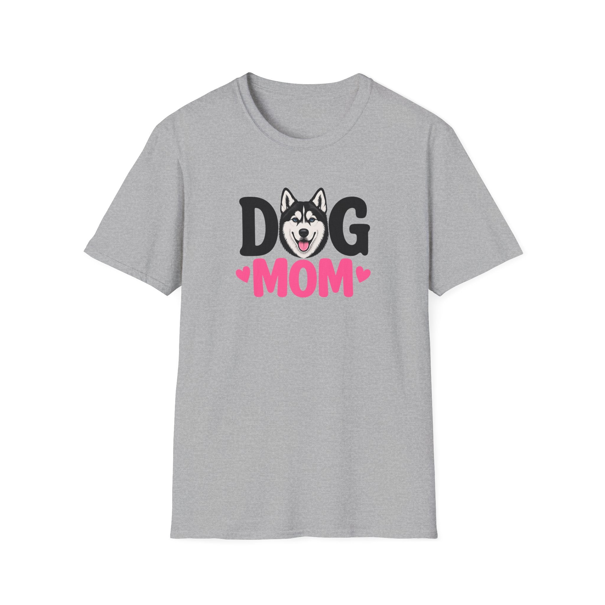 Dog Mom Black Siberian Husky T-shirt