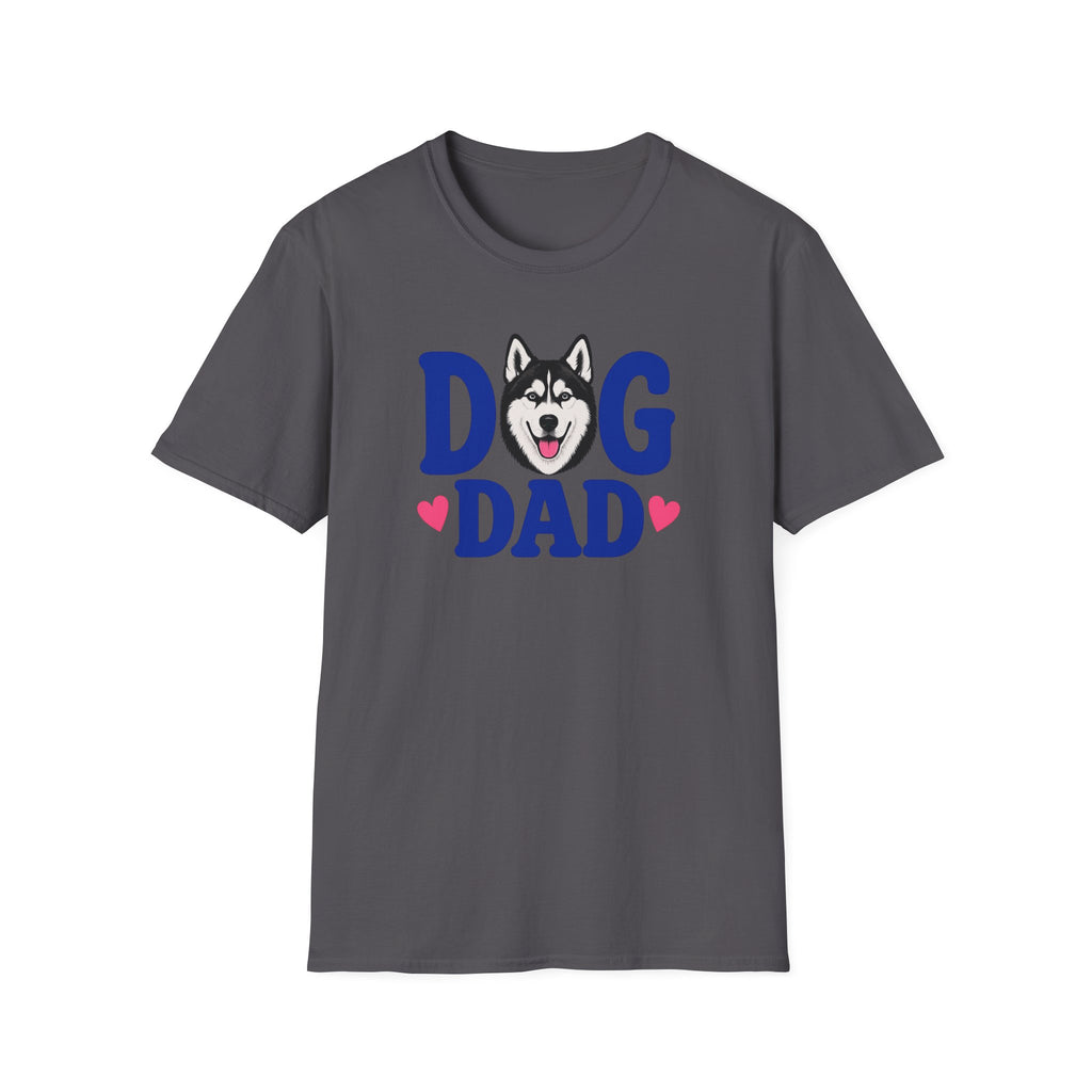 Dog Dad Black Siberian Husky T-shirt