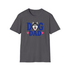 Dog Dad Black Siberian Husky T-shirt