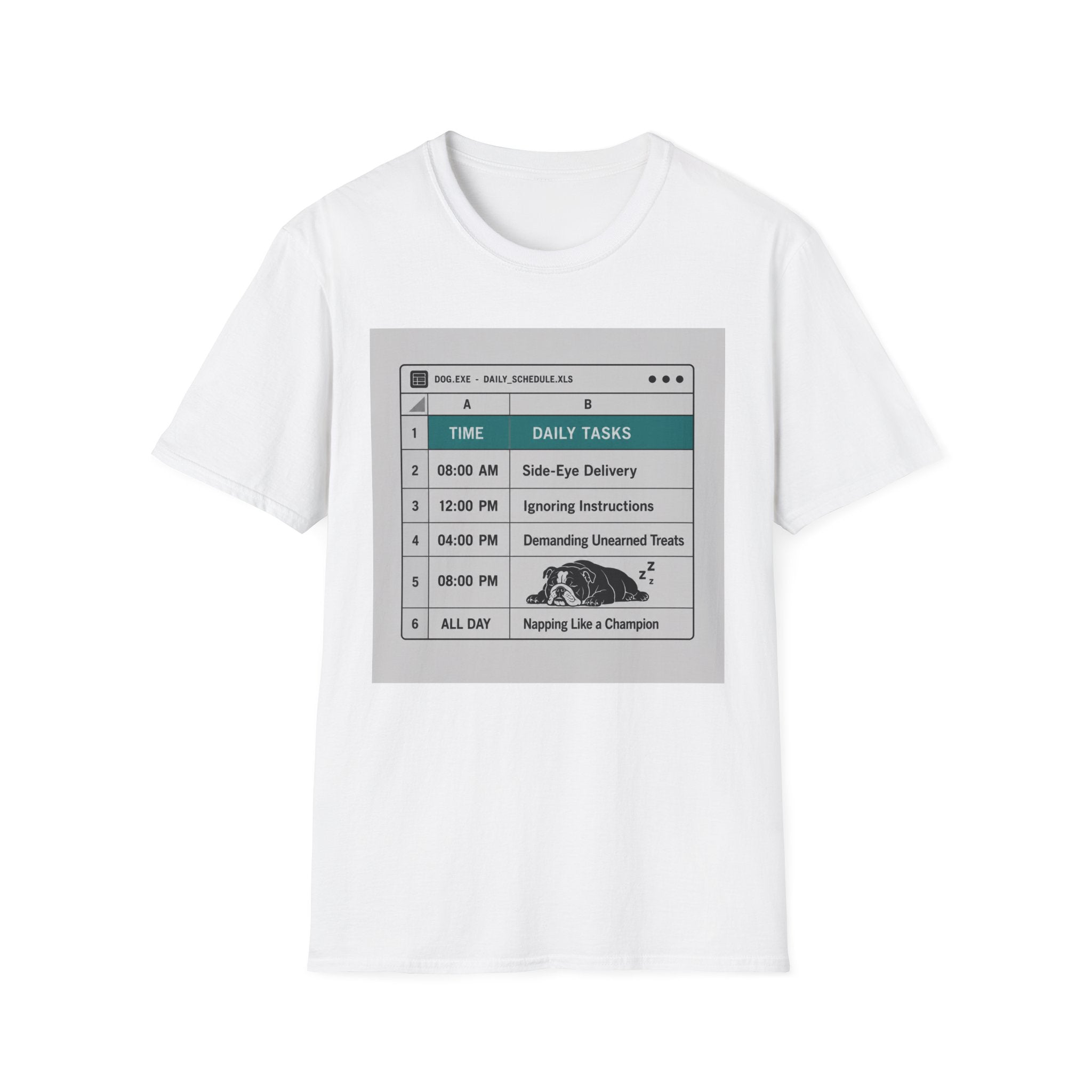 Time & Daily Tasks Stamp T-shirt