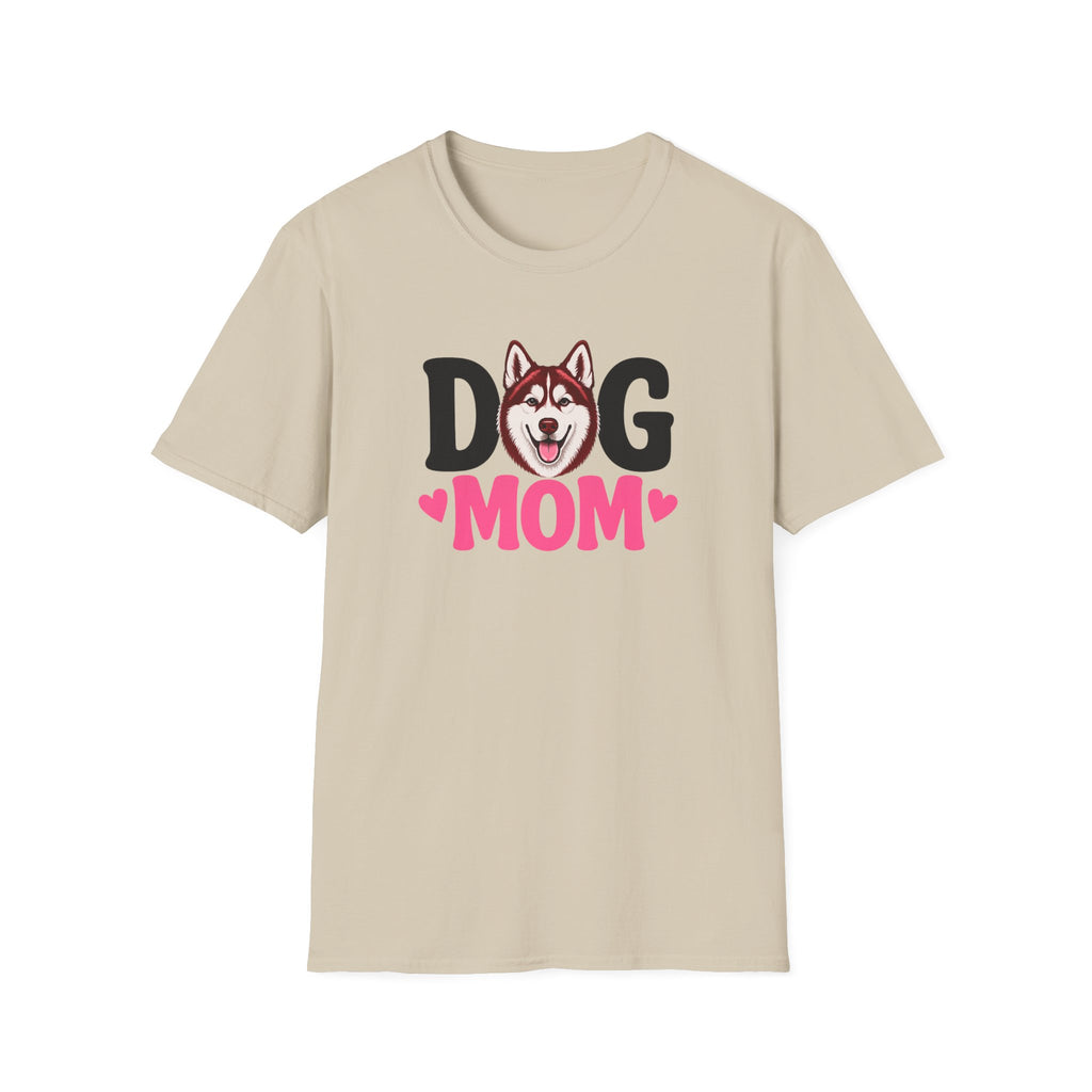 Dog Mom Red Siberian Husky T-shirt
