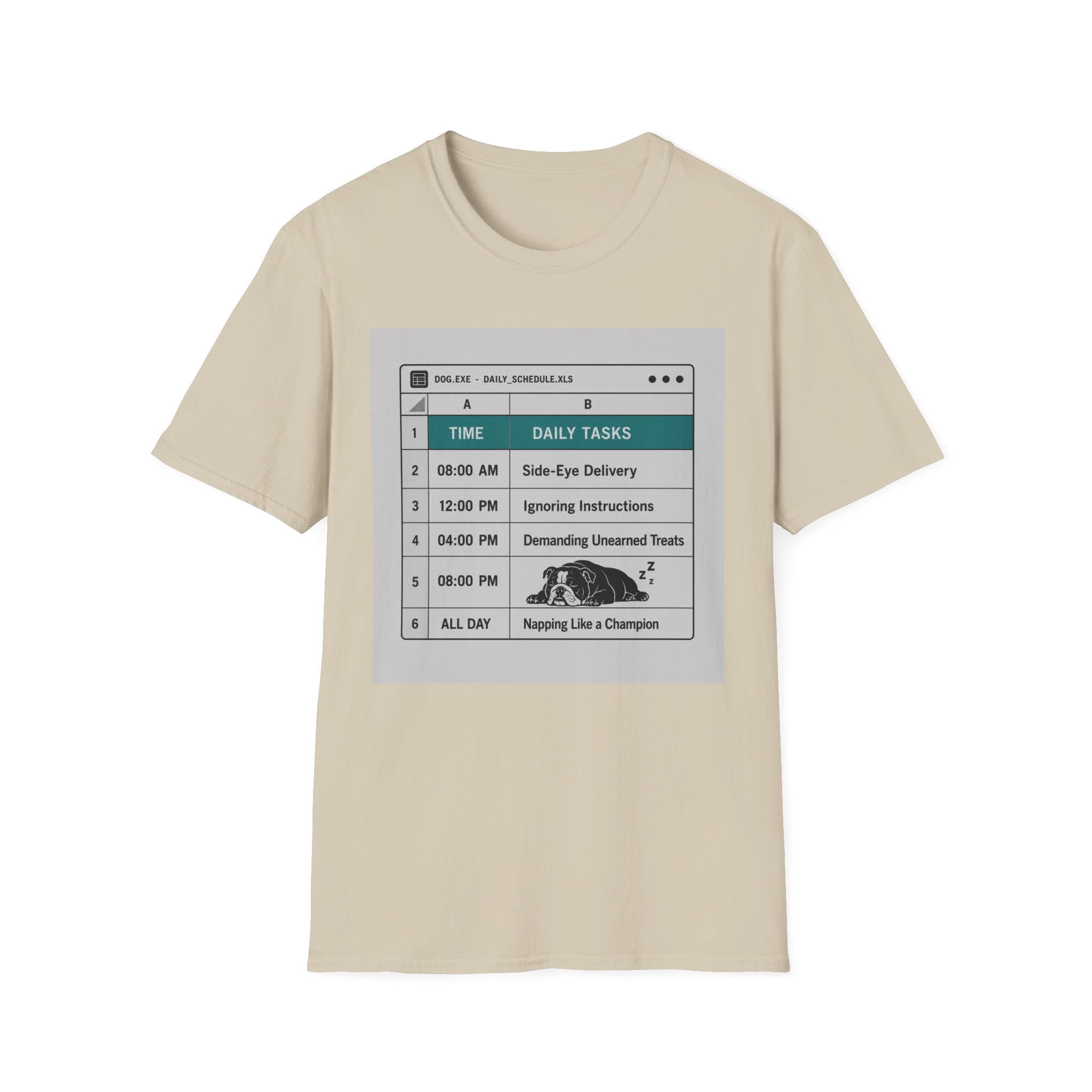 Time & Daily Tasks Stamp T-shirt