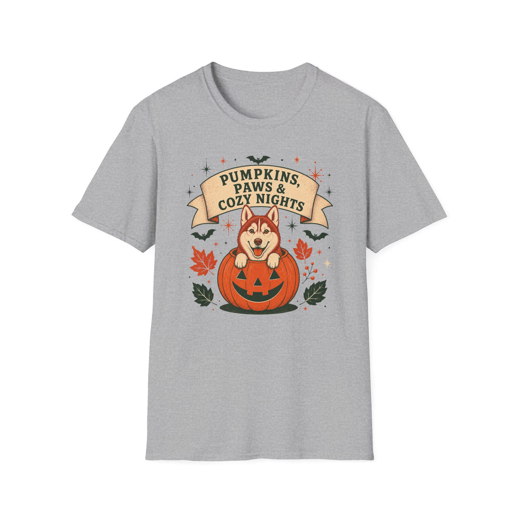 Pumpkins, Paws & Cozy Nights T-shirt